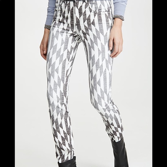 NWOT Isabel Marant Etoile Black Paro Print Skinny Jeans - Picture 2 of 9